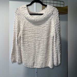 XL Billabong White and Soft Pink Sweater